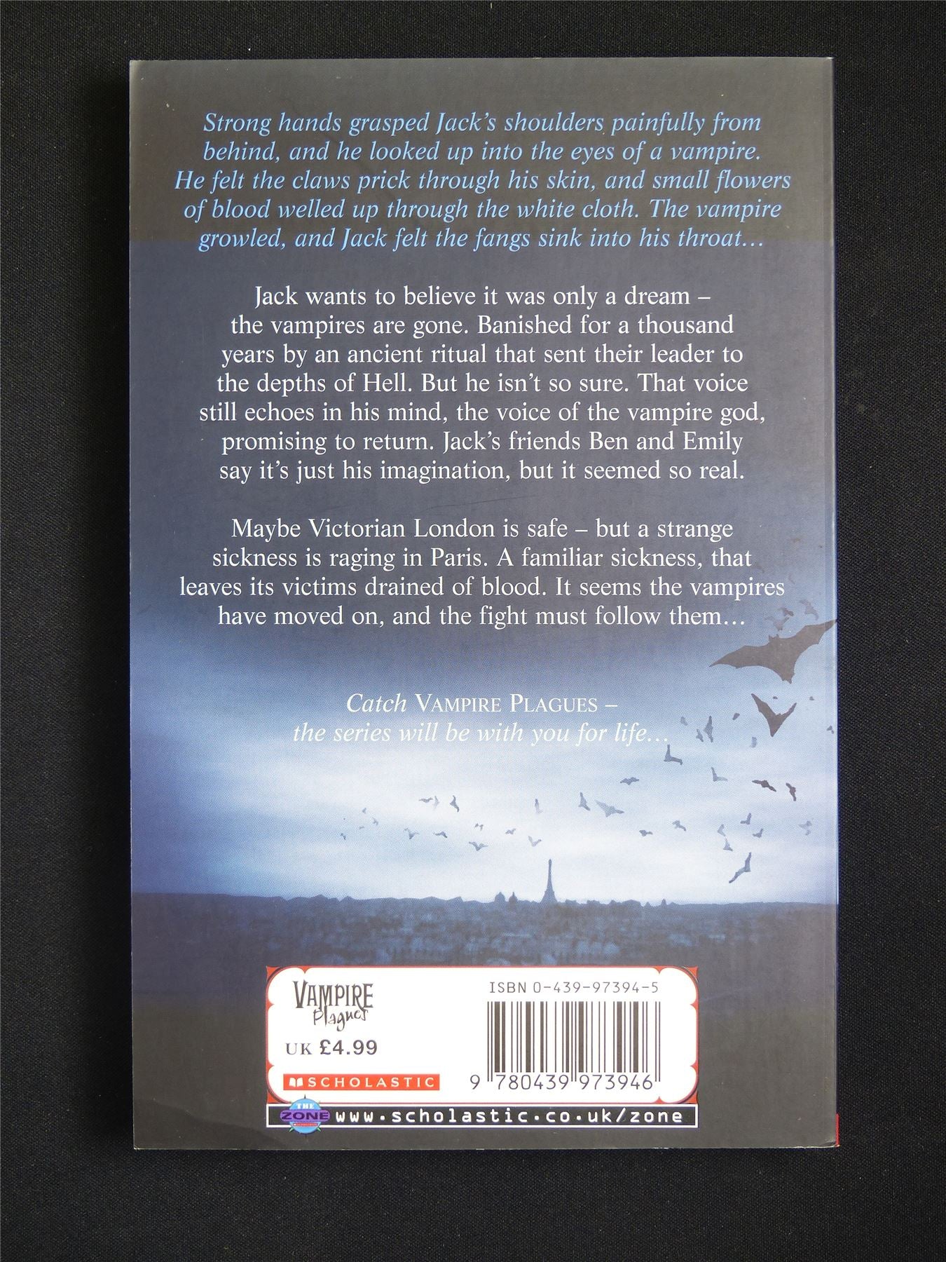 Vampire Plague: Paris - Sebstian Book Novel Softback #2LD