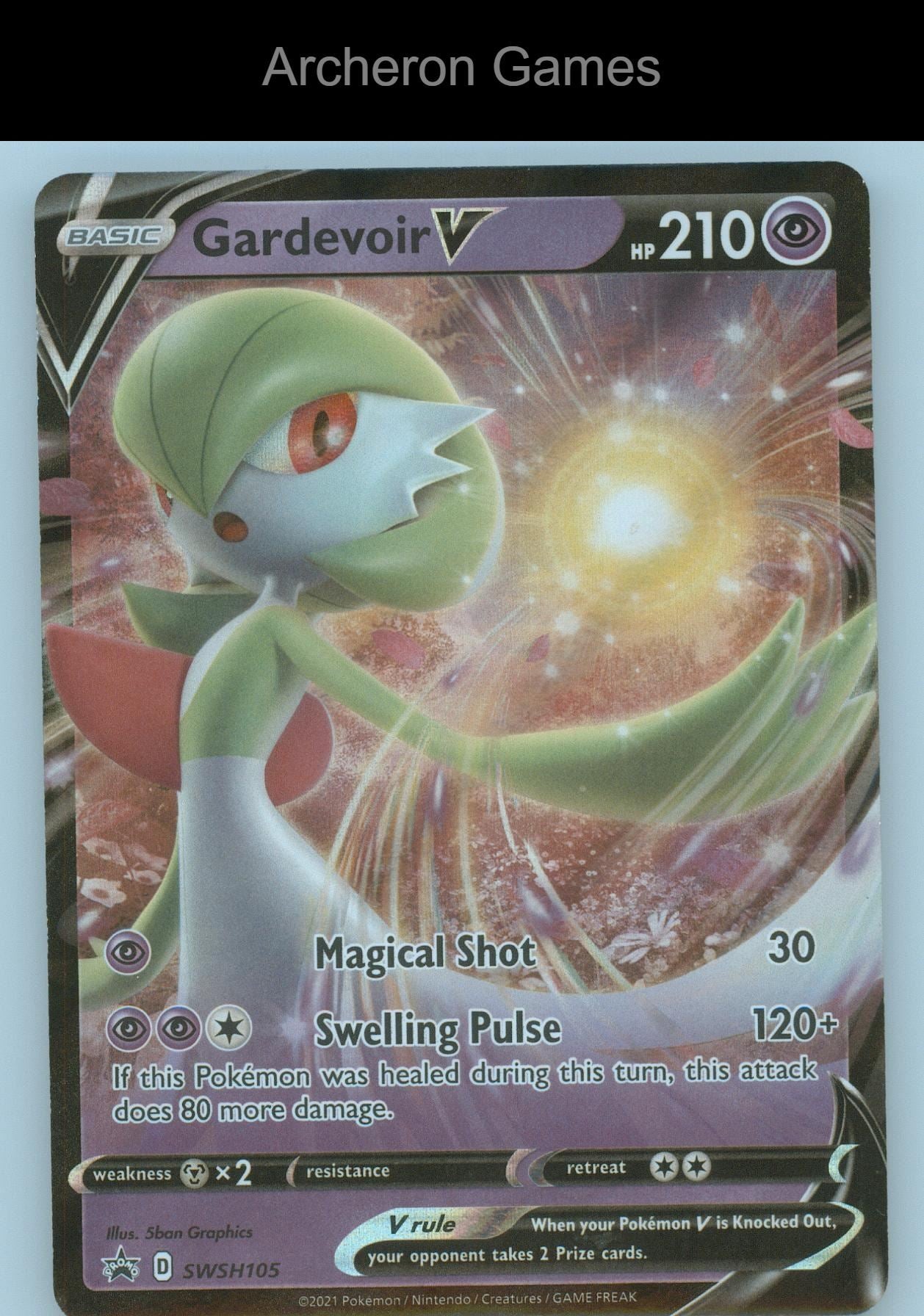 Pokemon Card Gardevoir V SWSD SWSH105 HOLO P Sword & Shield Promo