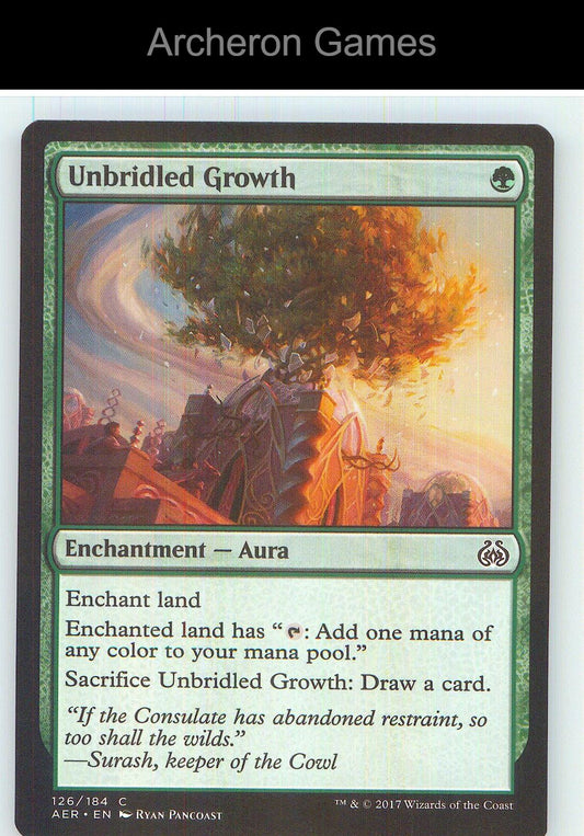 Unbridled Growth AER 126 C MTG Card NM/EX+