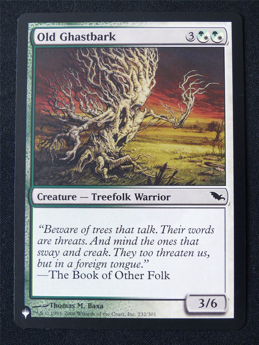 Old Ghastbark - SHM - Mtg Card #15Y