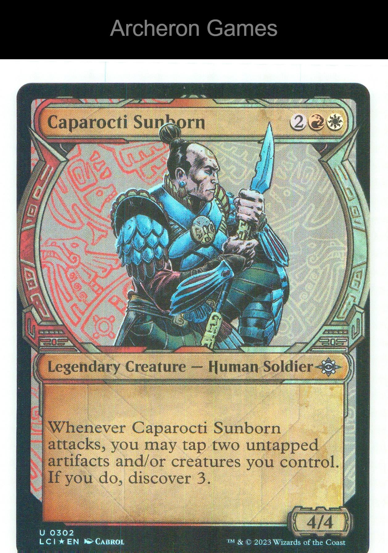 Caparocti Sunborn (Showcase) LCI 302 UC MTG Card NM/EX+ Foil