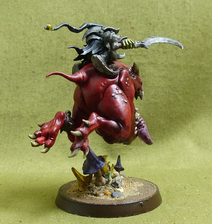 Loonboss on Giant Cave Squig painted - Gloomspite Gitz - Warhammer AoS #16P