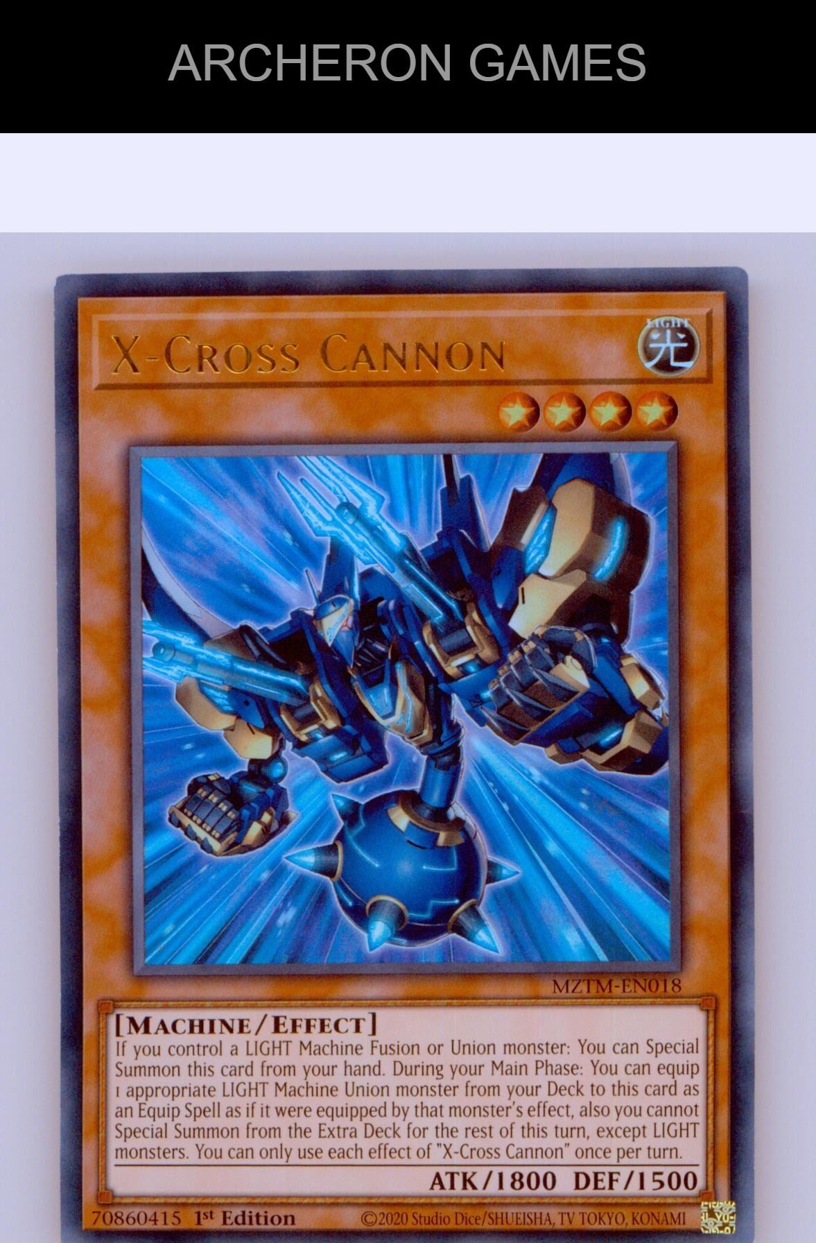 X-Cross Cannon Ultra Rare YUGIOH Card 1st Edition
