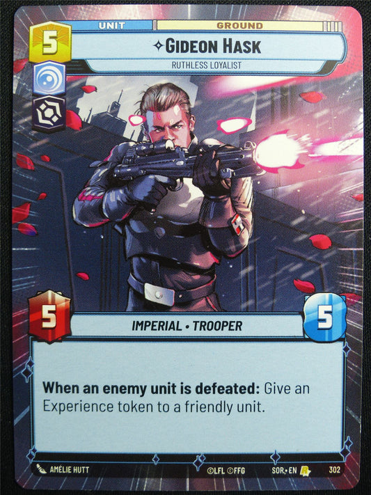Gideon Hask 302 Hyperspace - Star Wars Unlimited Card #4VZ
