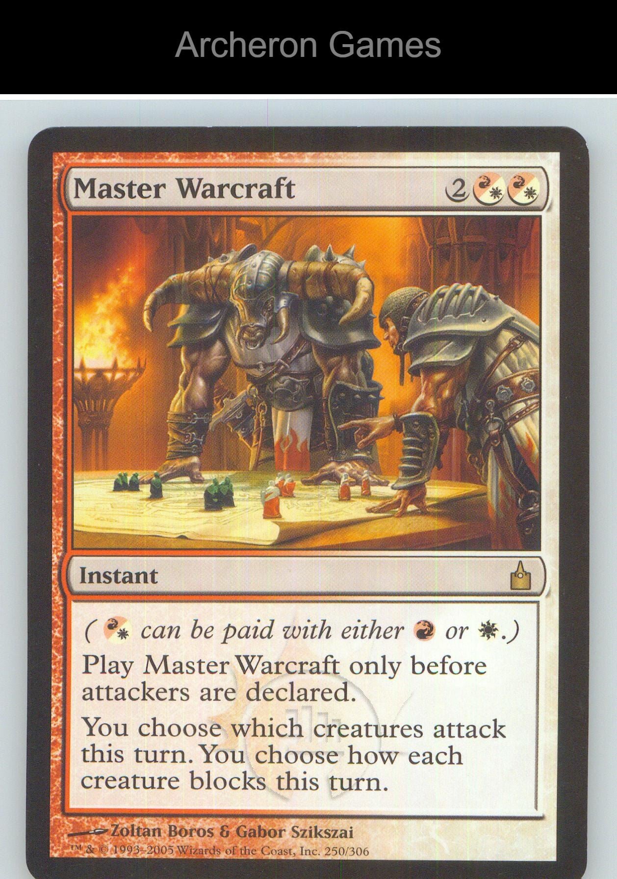 Master Warcraft RAV 250 R MTG Card NM/EX+