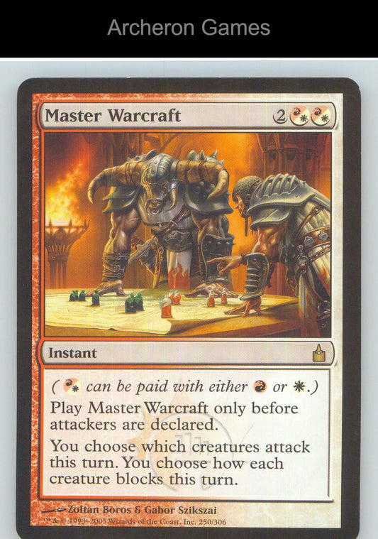 Master Warcraft RAV 250 R MTG Card NM/EX+