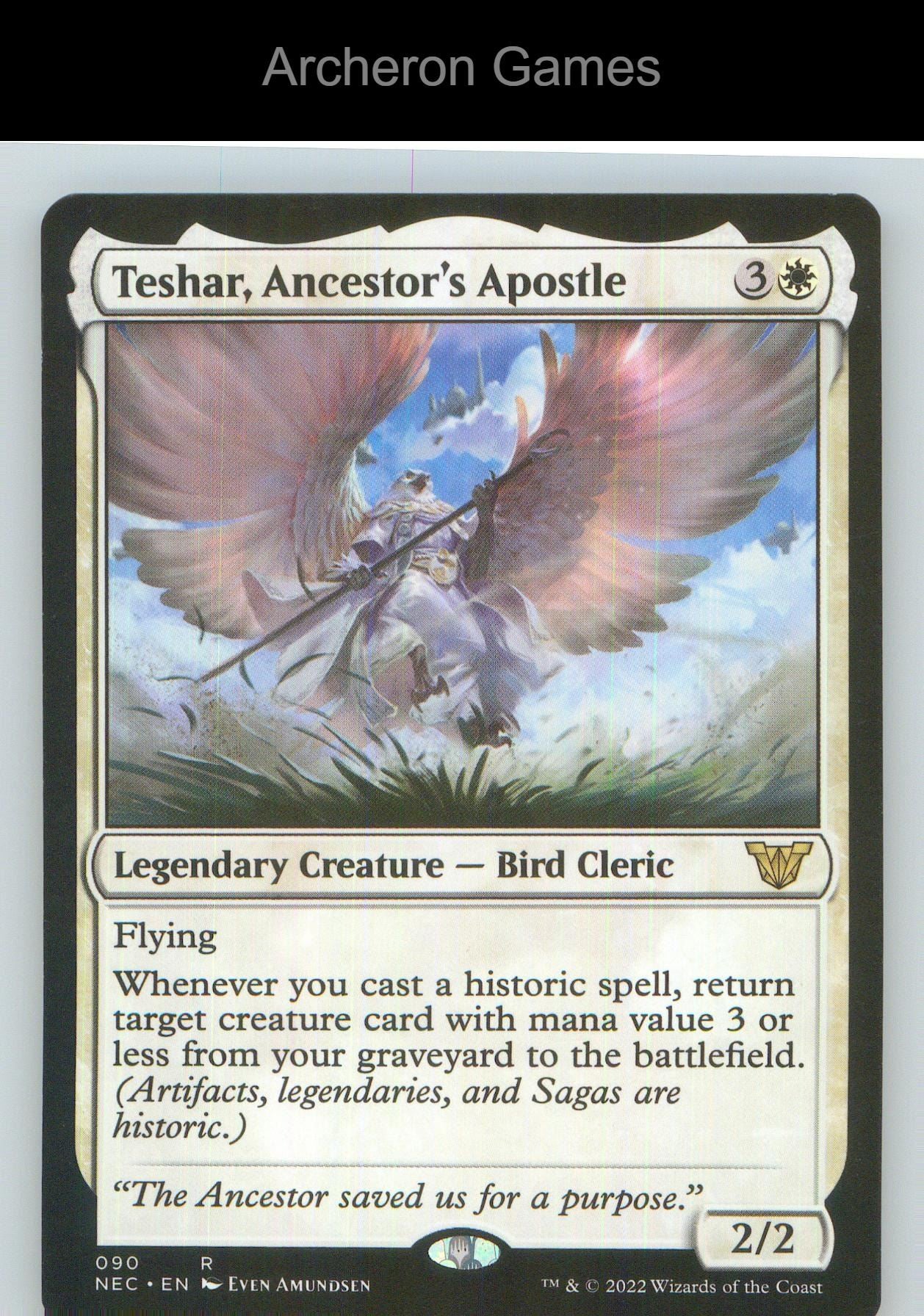 Teshar, Ancestor's Apostle NEC 90 R MTG Card NM/EX+
