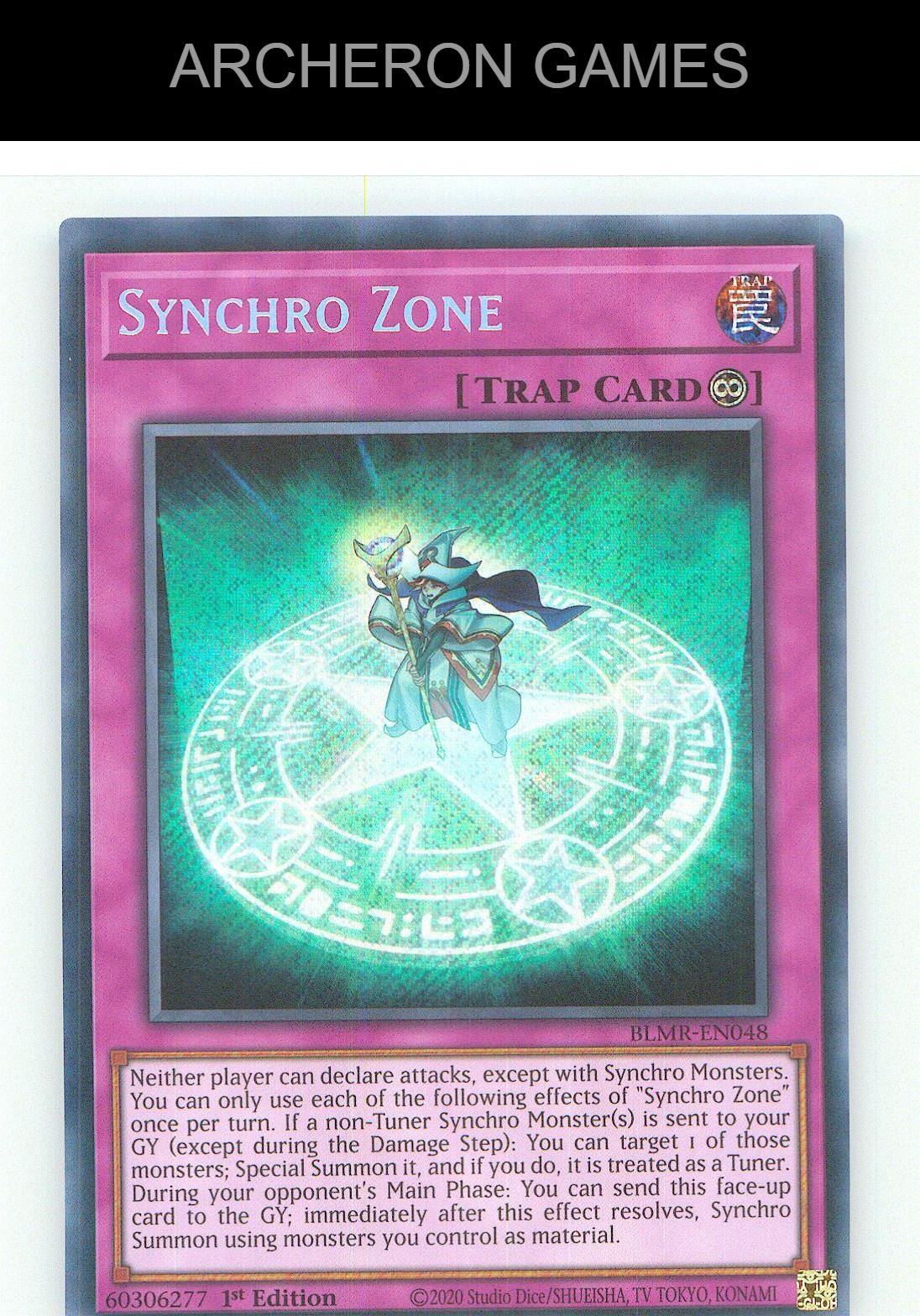 Synchro Zone SEC YUGIOH Card 1st Edition