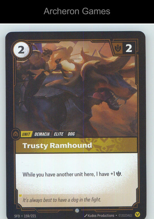Trusty Ramhound SFD 159/221 C Spiritforged Riftbound Card