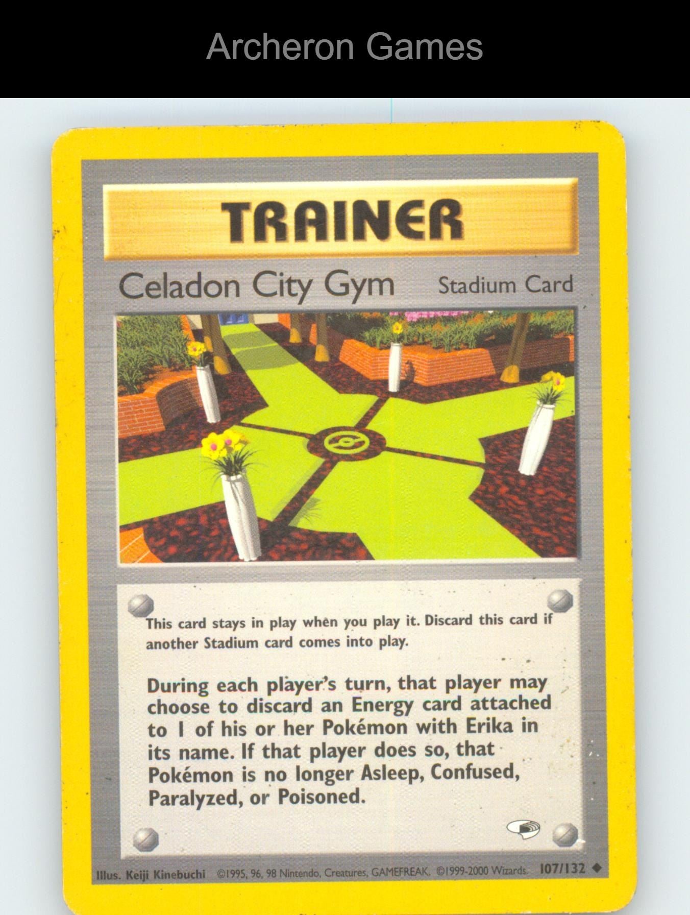 Pokemon Card Celadon City Gym G1 107/132 UC Gym Heroes Unlimited