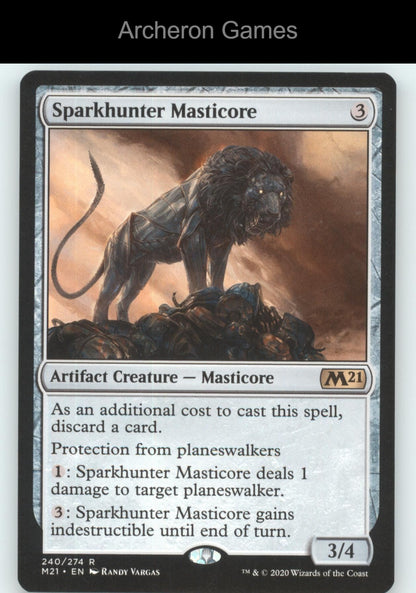 Sparkhunter Masticore 240 P MTG Card Promo Pack: Core Set 2021