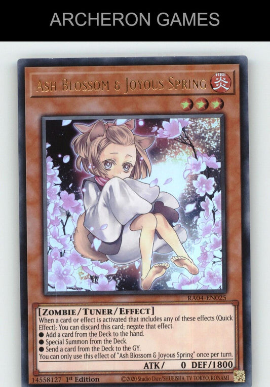 Ash Blossom & Joyous Spring (Alternate Art) (PUR) Ultra Rare YUGIOH Card