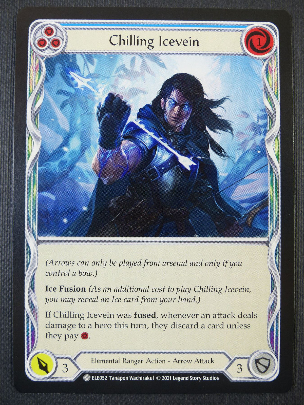 Chilling Icevein - Blue - Tales of Aria 1st ed - Flesh and Blood Card #64H
