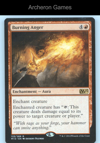 Burning Anger 133 R MTG Card Magic 2015 (M15)