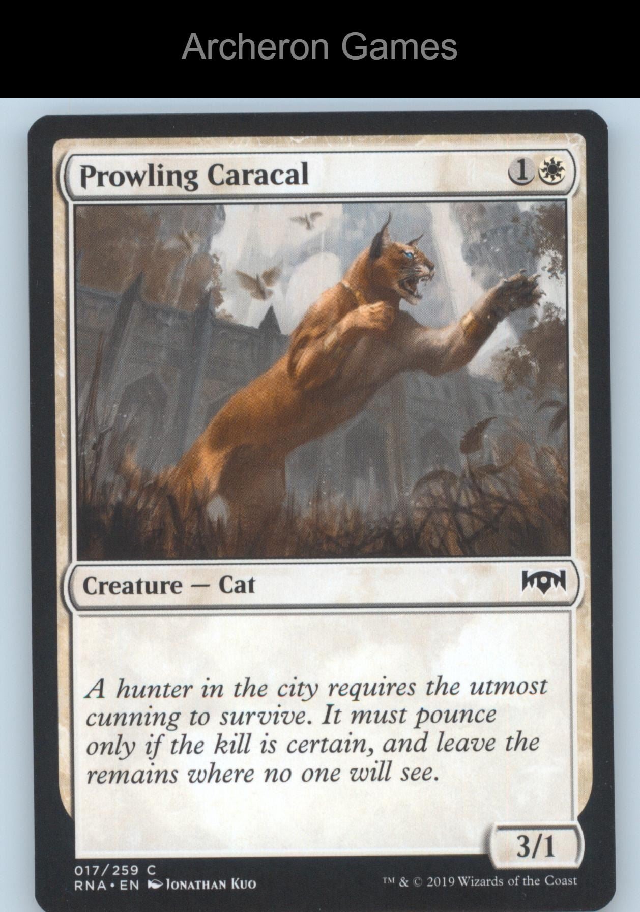 Prowling Caracal 17 C MTG Card Ravnica Allegiance