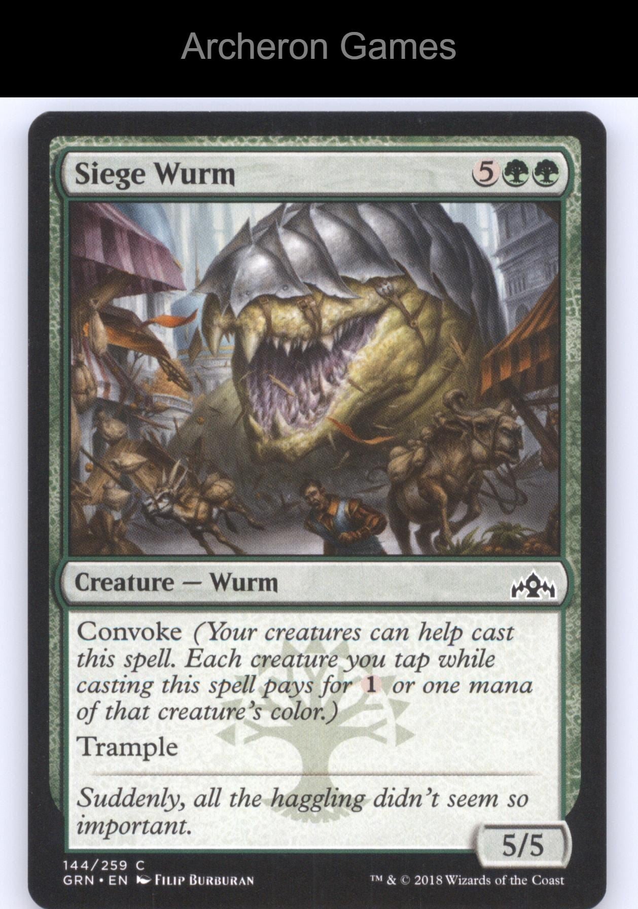 Siege Wurm 144 C MTG Card Guilds of Ravnica