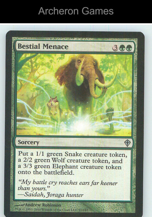 Bestial Menace WWK 97 UC MTG Card NM/EX+