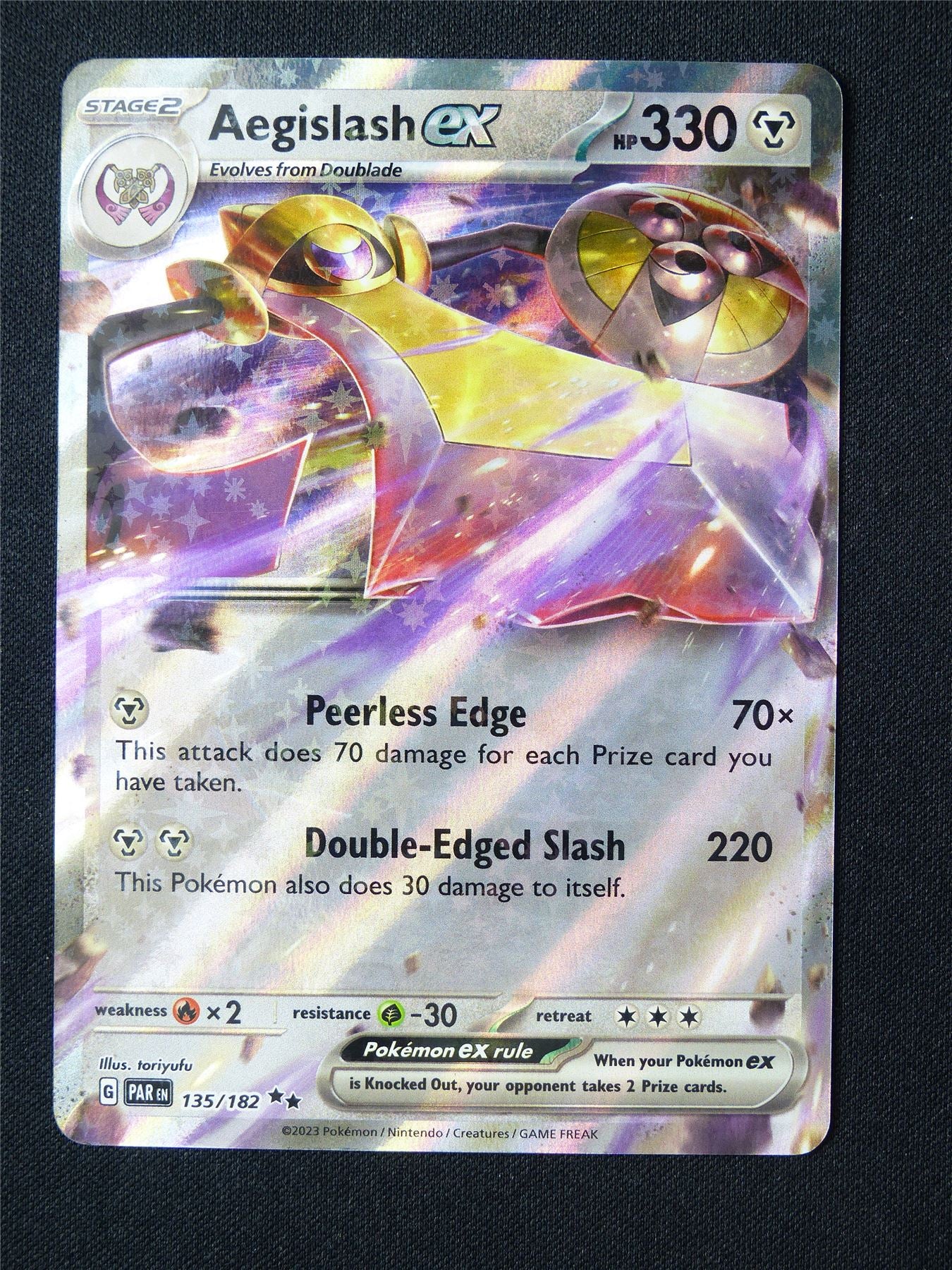 Aegislash EX 135/182 Holo - Pokemon Card #61R