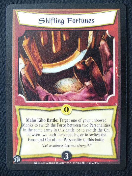 Shifting Fortunes - WoE - Legend of the Five Rings L5R Card #UV