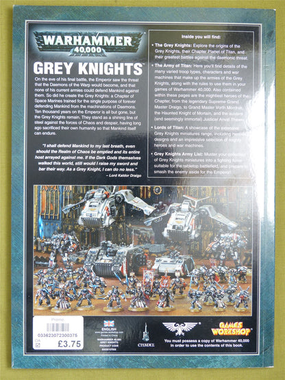 Grey Knights 5th Edition Codex Softback - Warhammer 40K #1R1