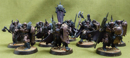 Chaos Warriors painted - Slaves to Darkness - Warhammer AoS #5CP