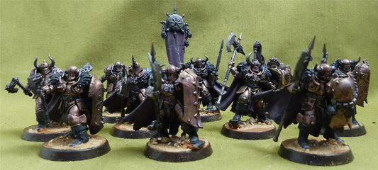 Chaos Warriors painted - Slaves to Darkness - Warhammer AoS #5CP