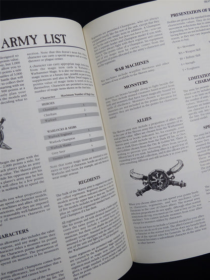 Warhammer Armies: Skaven 4th Edition Softback 1993 - Warhammer Old World #1H9