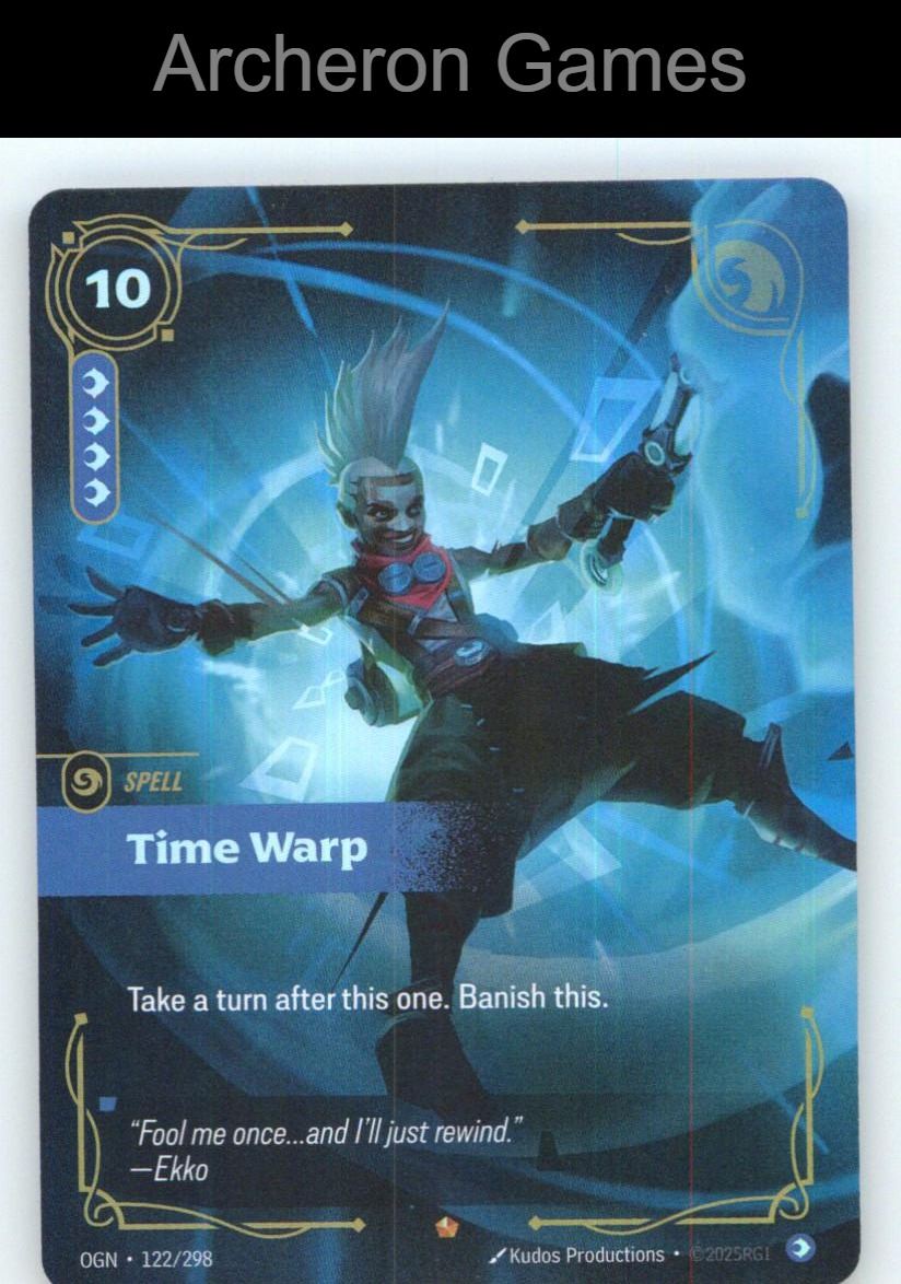 Time Warp OGN 122/298 Epic Origins Riftbound Card Foil
