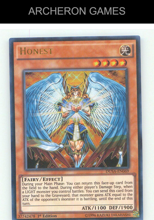 Honest Ultra Rare YUGIOH Card 1st Edition