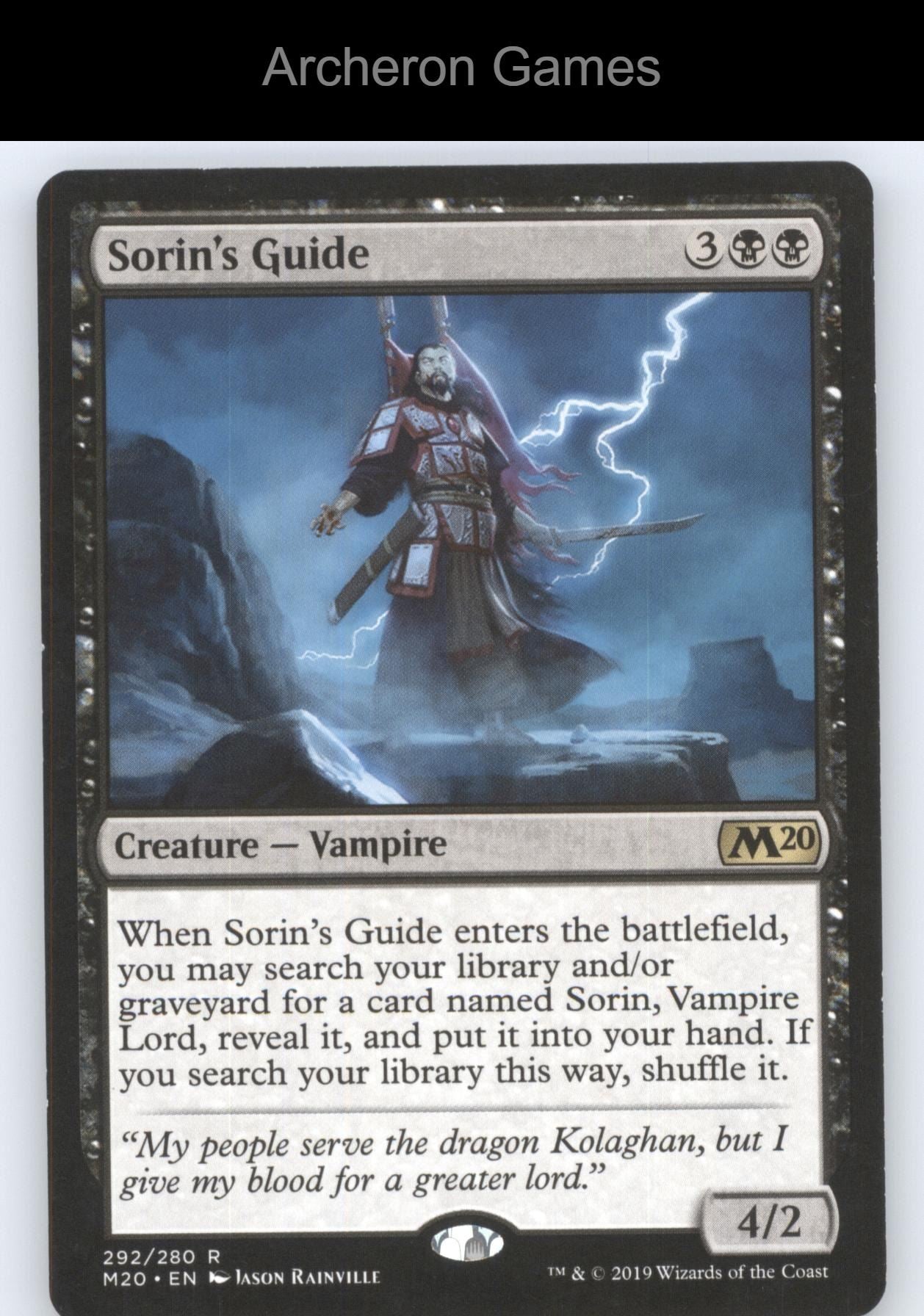 Sorin's Guide 292 R MTG Card Core Set 2020