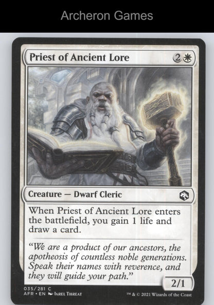 Priest of Ancient Lore 35 C MTG Card Adventures in the Forgotten Realms
