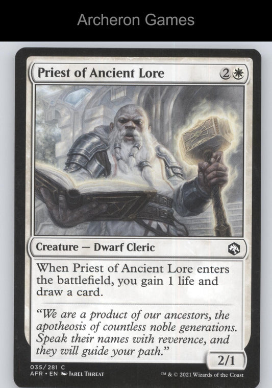 Priest of Ancient Lore 35 C MTG Card Adventures in the Forgotten Realms
