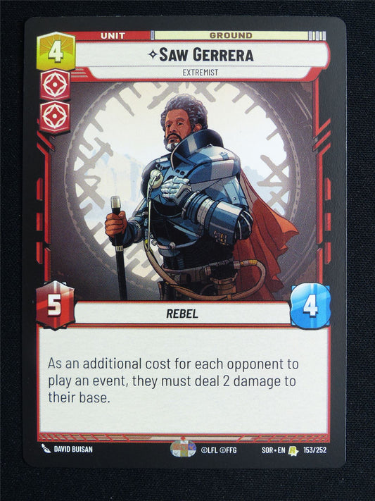 Saw Gerrera 153/252 - Star Wars Unlimited Card #3U3