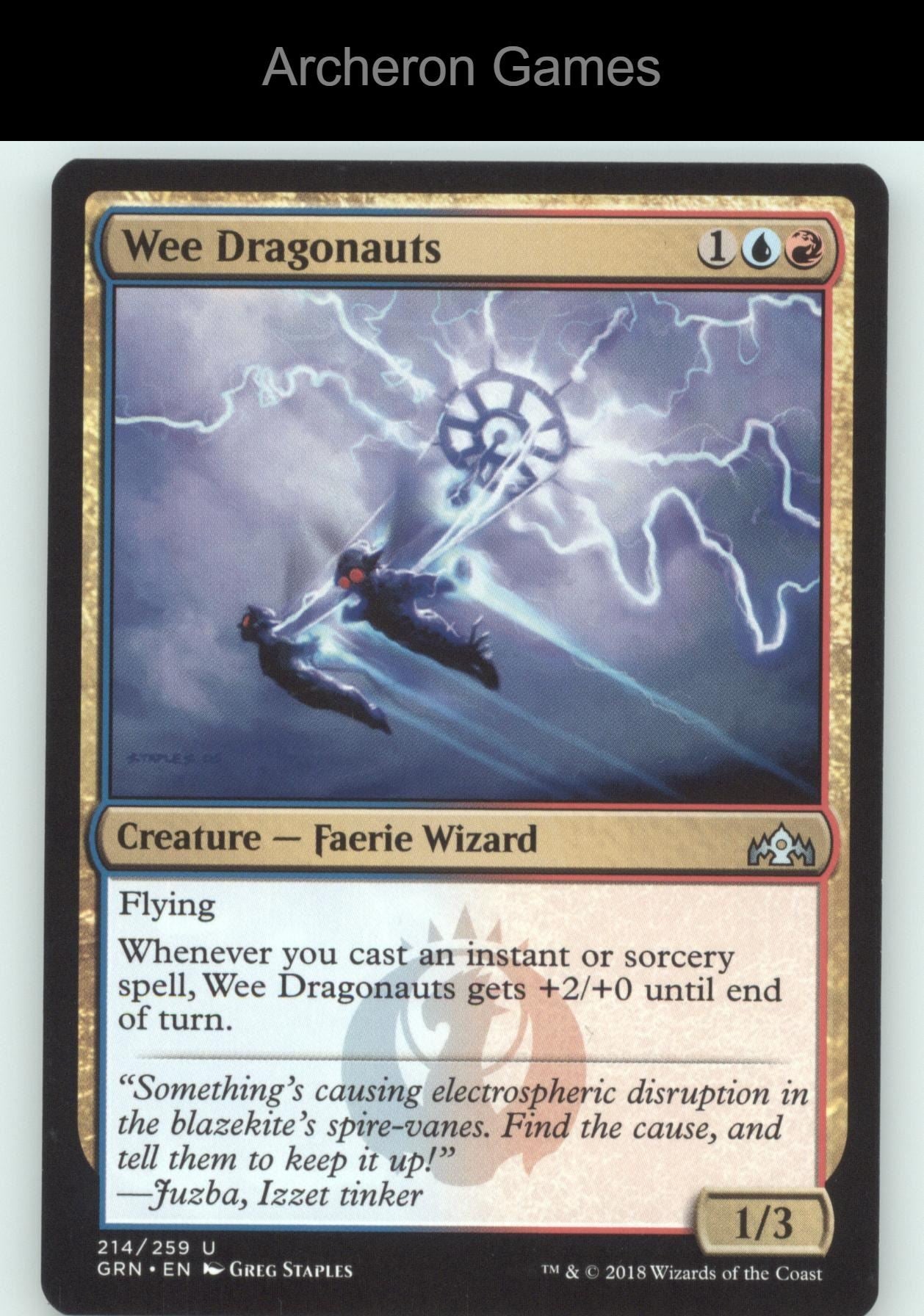 Wee Dragonauts 214 UC MTG Card Guilds of Ravnica