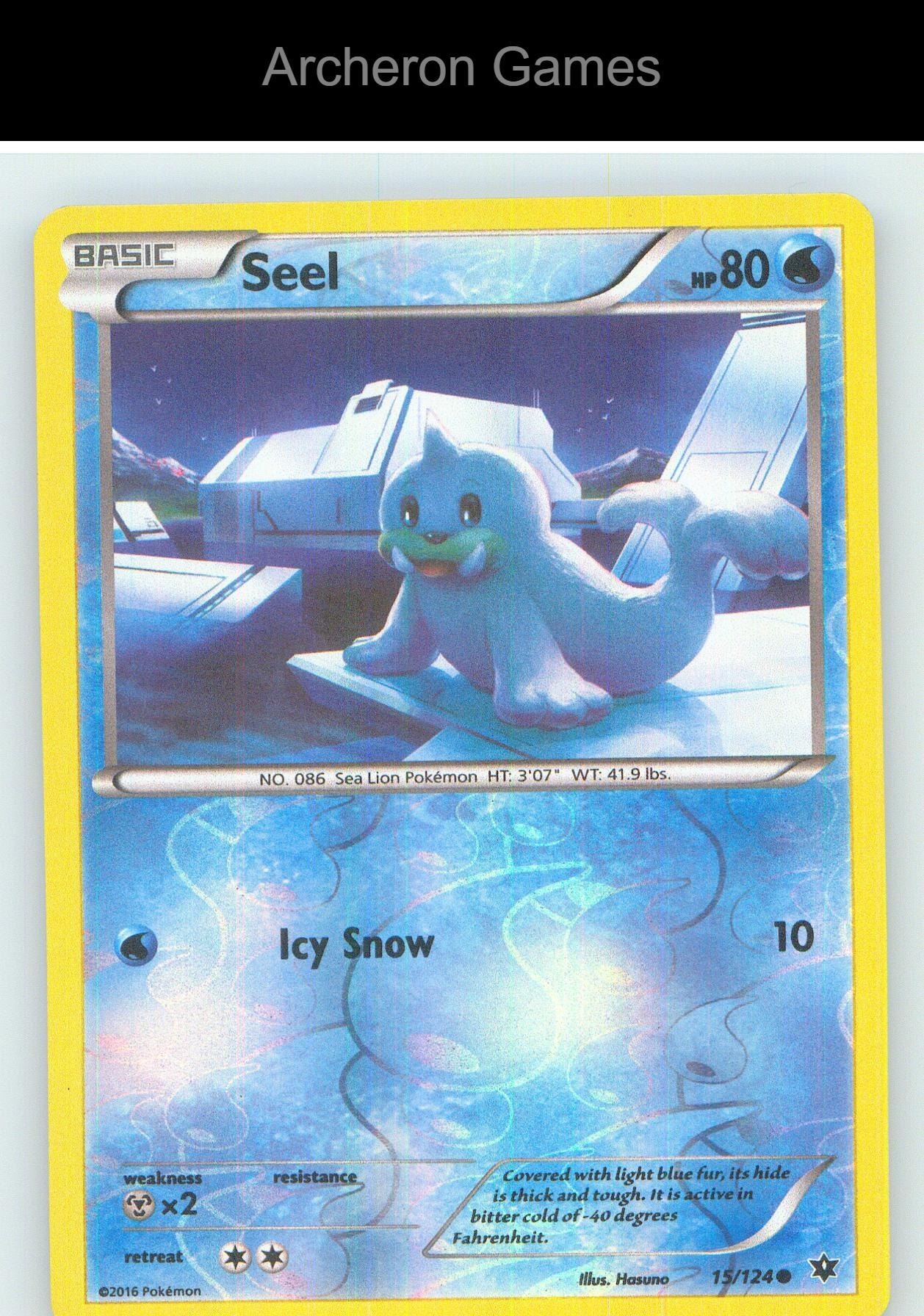 Pokemon Card Seel FCO 15/124 C Fates Collide Reverse Holo