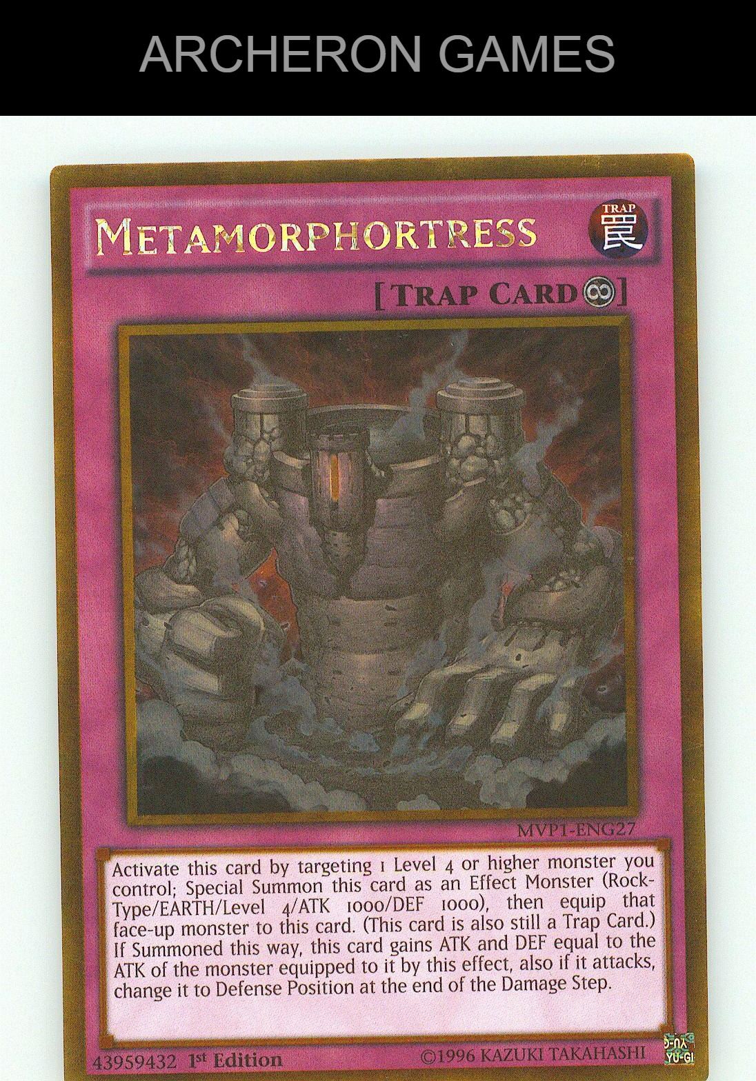Metamorphortress Gold Rare YUGIOH Card Unlimited