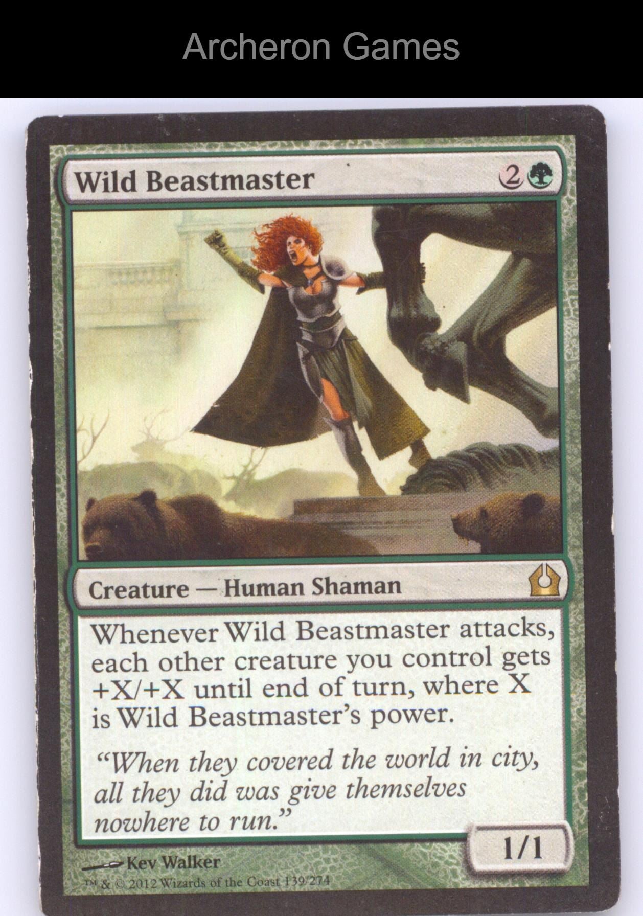Wild Beastmaster 139 R MTG Card Return to Ravnica