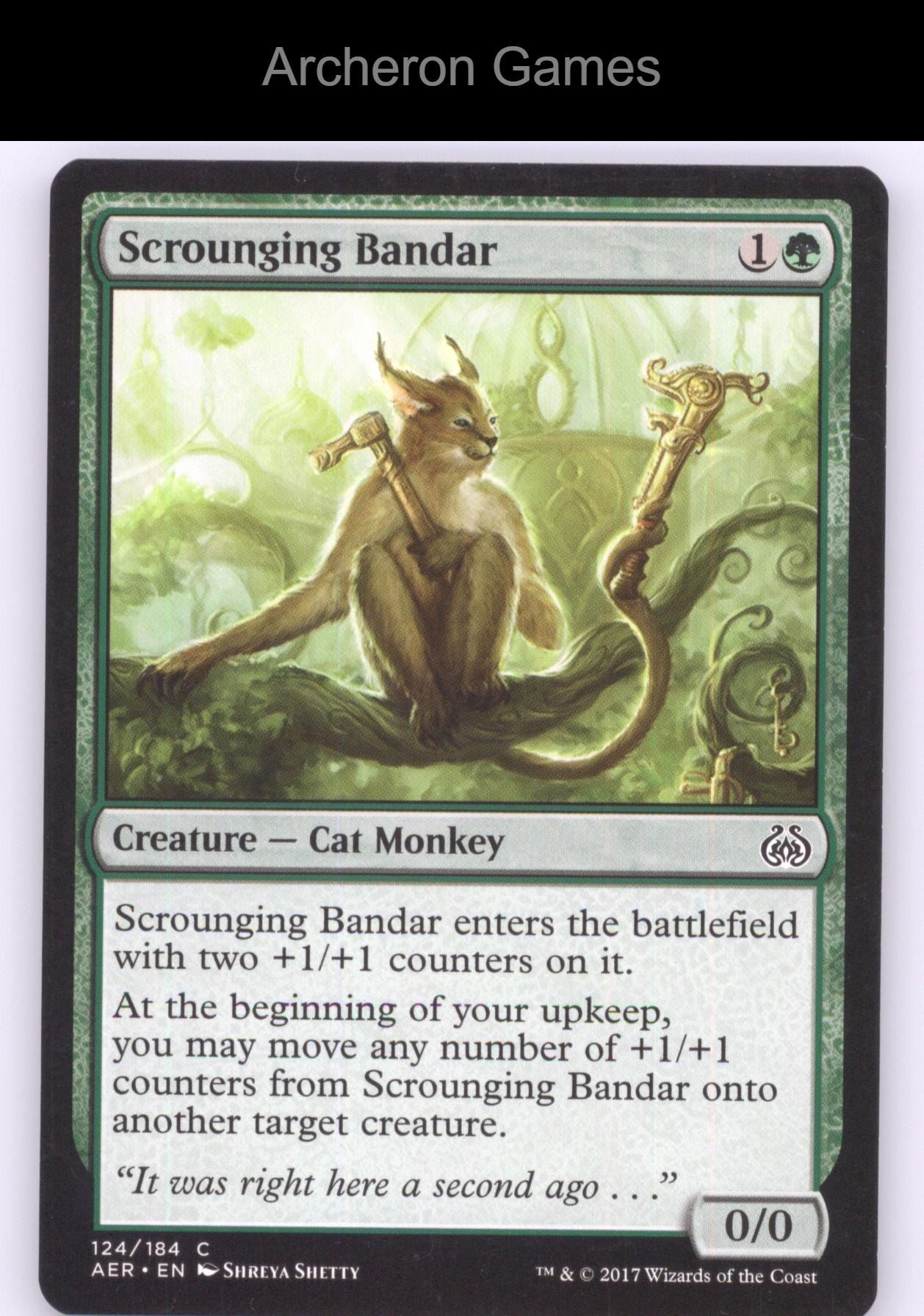 Scrounging Bandar 124 C MTG Card Aether Revolt