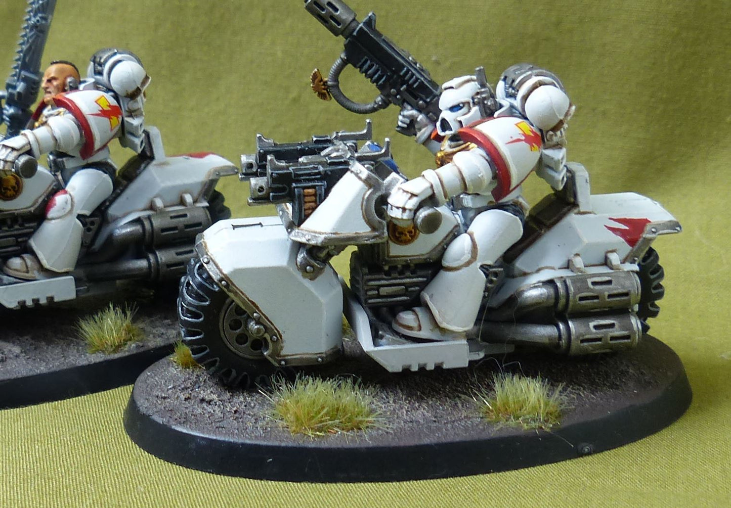 Bike Squad - Space Marines White Scars - Warhammer 40K #2G8