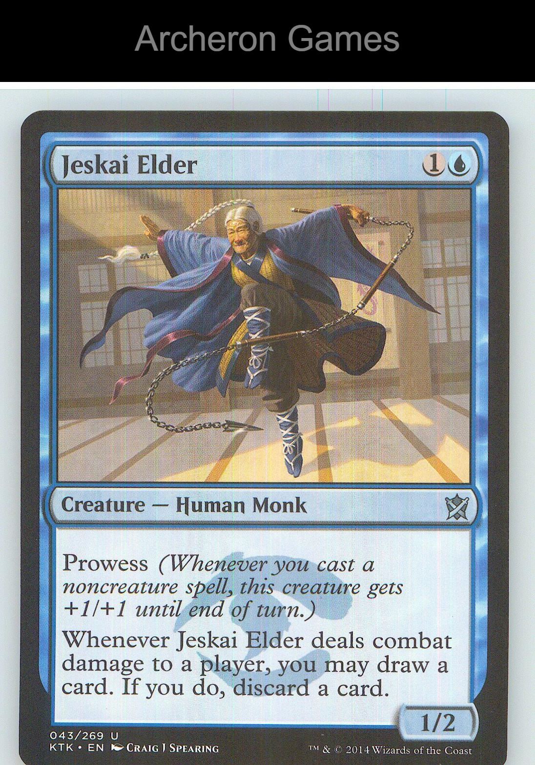 Jeskai Elder KTK 43 UC MTG Card NM/EX+