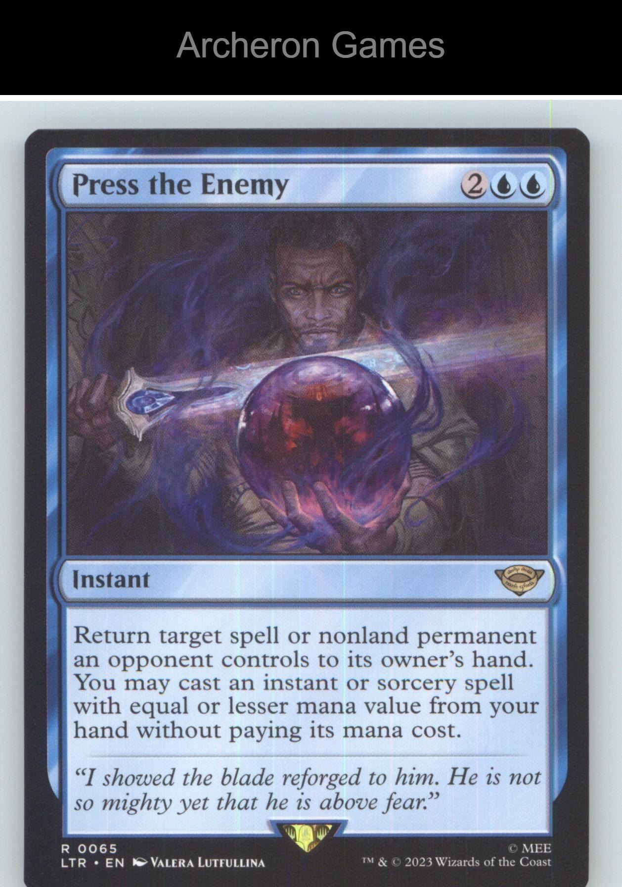 Press the Enemy LTR 65 R MTG Card NM/EX+