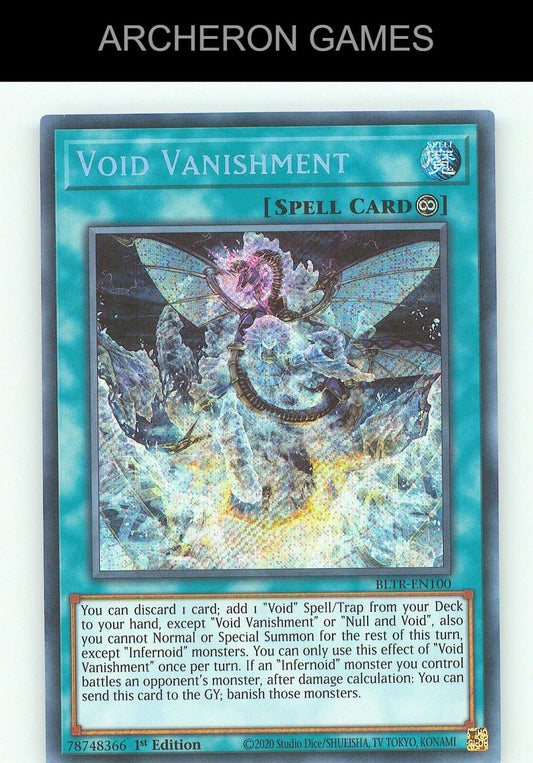 Void Vanishment SEC YUGIOH Card