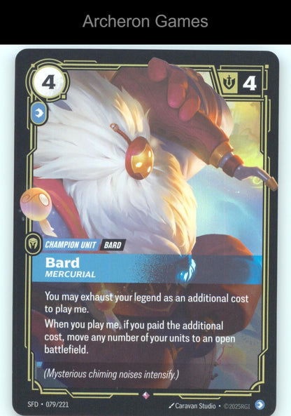Bard - Mercurial SFD 079/221 R  Card Spiritforged