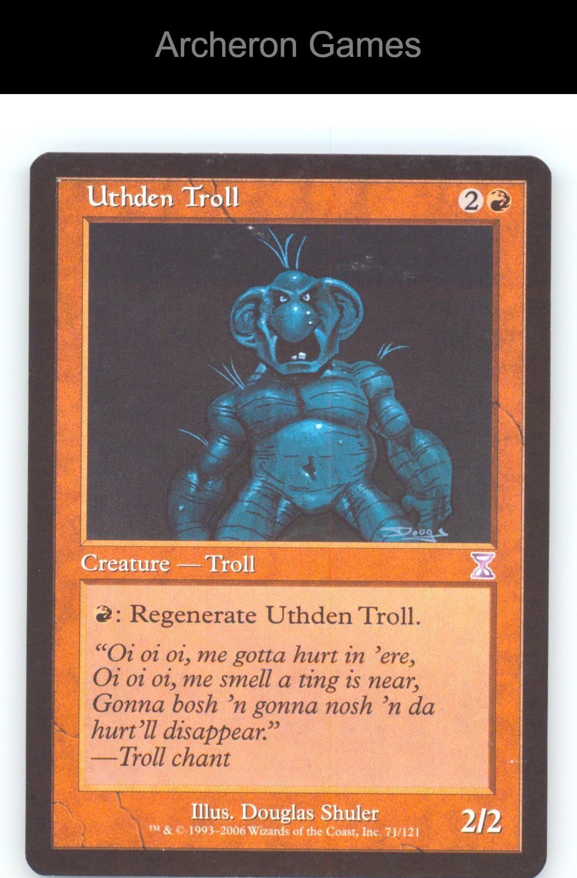 Uthden Troll TSB 71 Special MTG Card Timeshifted