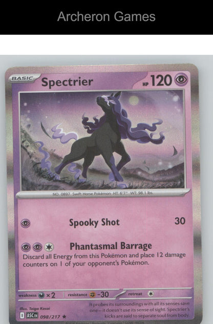Pokemon Card Spectrier ASC 098/217 R Ascended Heroes Holo