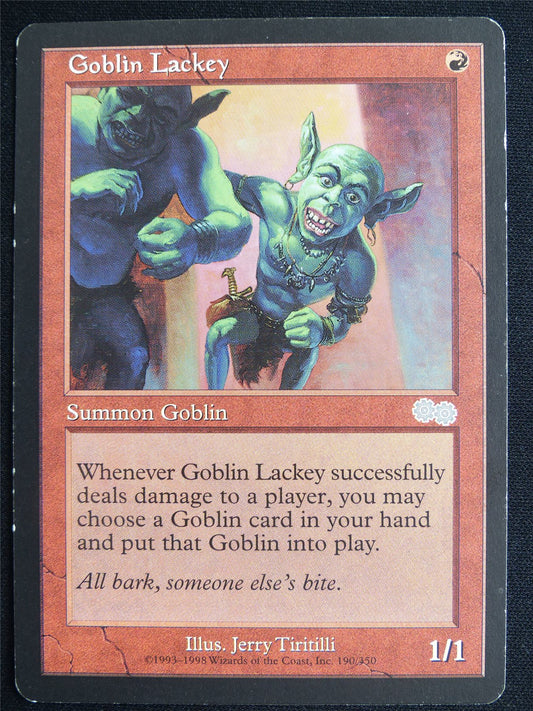 Goblin Lackey played - USG - Mtg Card #4KJ
