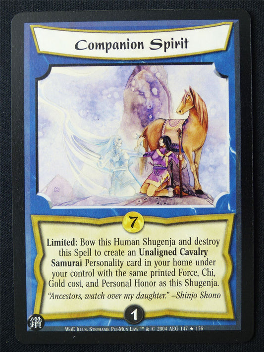 Companion Spirit - WoE - Legend of the Five Rings L5R Card #V3