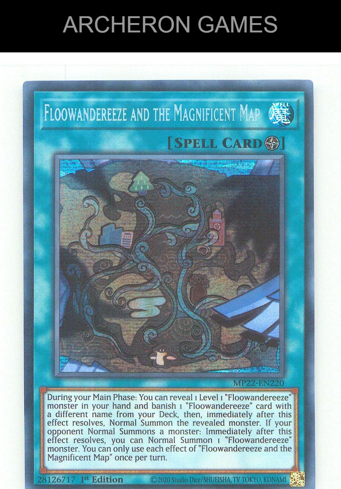 Floowandereeze and the Magnificent Map YUGIOH Card 1st Edition