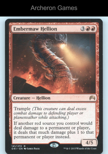 Embermaw Hellion 141 R MTG Card Magic Origins