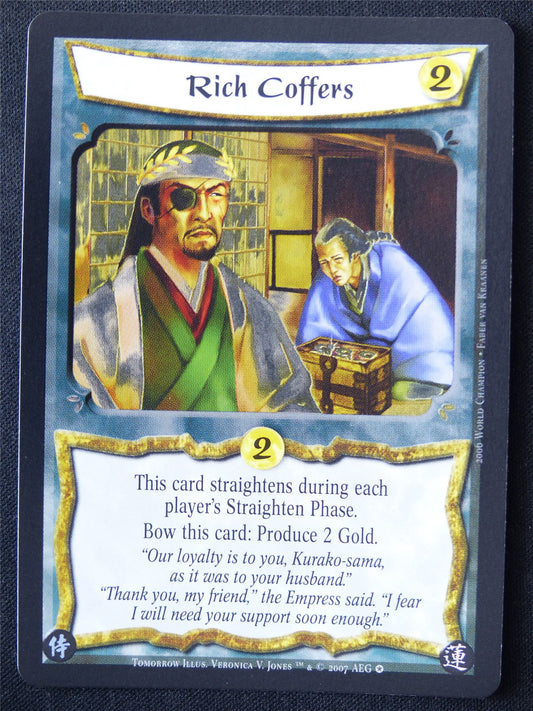 Rich Coffers Foil - Tom - Legend of the Five Rings L5R Card #WG